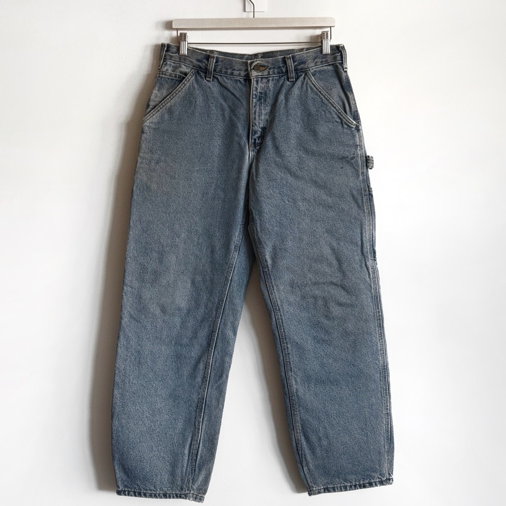 Carhartt B236 DST Flannel Lined Carpenter Jeans 32×30